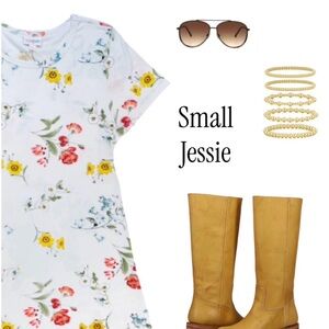 Floral Print T-Shirt Dress